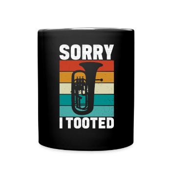 Euphonium Euphoniumspieler - Tasse einfarbig - Schwarz - Vorne