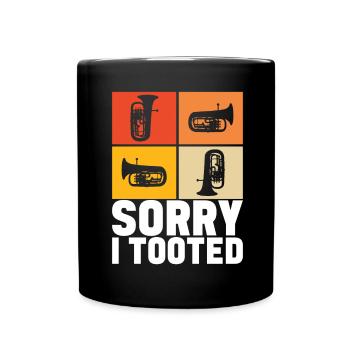 Euphonium Euphoniumspieler - Tasse einfarbig - Schwarz - Vorne