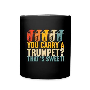 Euphonium Euphoniumspieler - Tasse einfarbig - Schwarz - Vorne