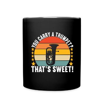 Euphonium Euphoniumspieler - Tasse einfarbig - Schwarz - Vorne