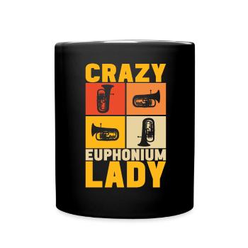 Euphonium Euphoniumspieler - Tasse einfarbig - Schwarz - Vorne