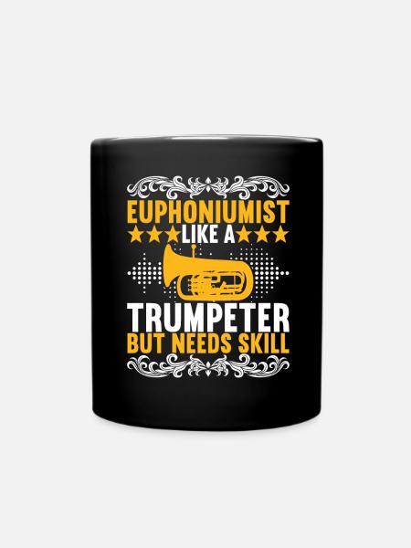 Euphonium Euphoniumspieler - Tasse einfarbig - Schwarz
