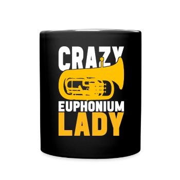 Euphonium Euphoniumspieler - Tasse einfarbig - Schwarz - Vorne