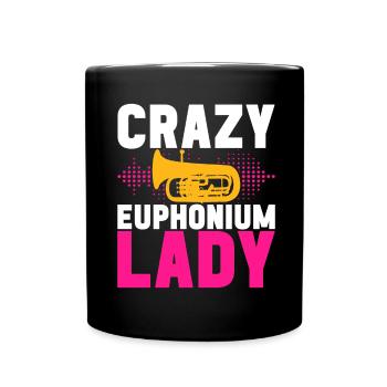 Euphonium Euphoniumspieler - Tasse einfarbig - Schwarz - Vorne
