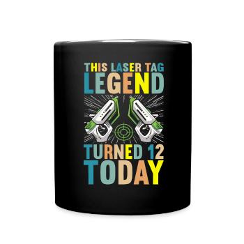 Laser Tag Anniversaire Joueur de Laser Tag - Mug uni - noir - Devant