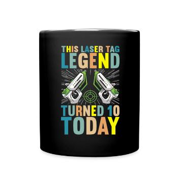 Laser Tag Anniversaire Laser Tag Joueur - Mug uni - noir - Devant