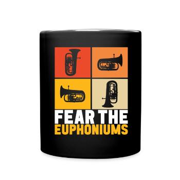 Euphonium Euphonist - Tasse einfarbig - Schwarz - Vorne