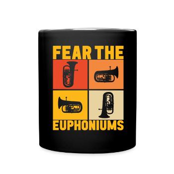 Euphonium Euphonist - Tasse einfarbig - Schwarz - Vorne