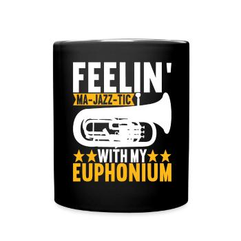 Euphonium Euphonist - Tasse einfarbig - Schwarz - Vorne