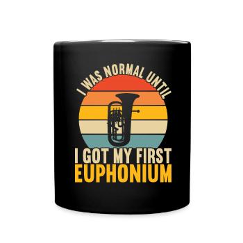 Euphonium Euphonist - Tasse einfarbig - Schwarz - Vorne
