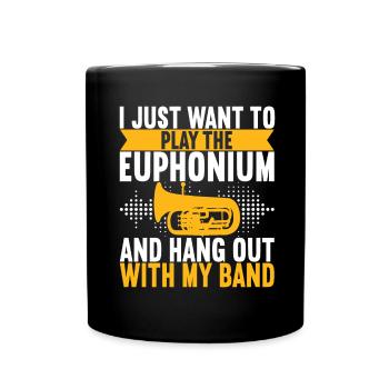 Euphonium Euphonist - Tasse einfarbig - Schwarz - Vorne