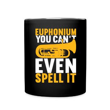 Euphonium Euphonist - Tasse einfarbig - Schwarz - Vorne