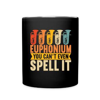 Euphonium Euphonist - Tasse einfarbig - Schwarz - Vorne