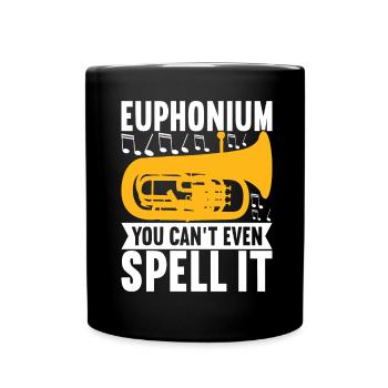 Euphonium Euphonist - Tasse einfarbig - Schwarz - Vorne