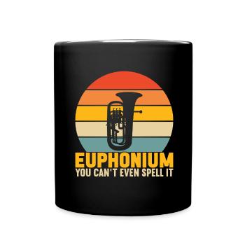 Euphonium Euphonist - Tasse einfarbig - Schwarz - Vorne
