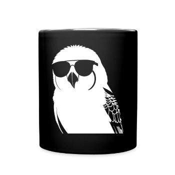 Lustiger Vogel mit Sonnenbrille Cool Bourke's Parak - Tasse einfarbig - Schwarz - Vorne