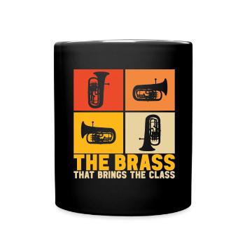 Euphonium Euphoniumspieler - Tasse einfarbig - Schwarz - Vorne