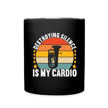 Euphonium Euphoniumspieler - Tasse einfarbig - Schwarz - Vorne