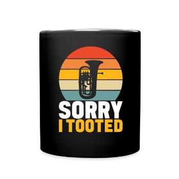 Euphonium Euphoniumspieler - Tasse einfarbig - Schwarz - Vorne