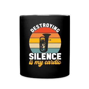 Euphonium Euphoniumspieler - Tasse einfarbig - Schwarz - Vorne