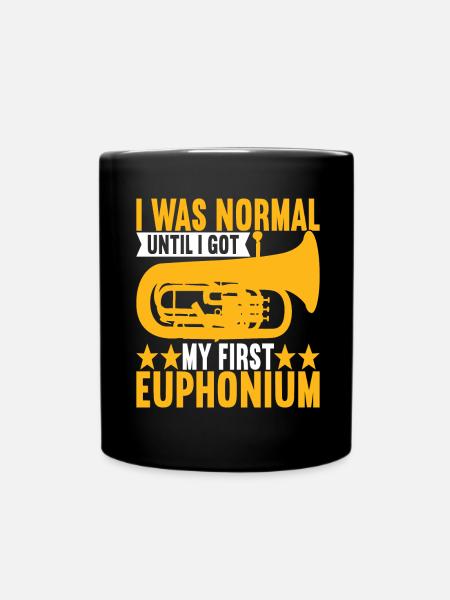 Euphonium Euphoniumspieler - Tasse einfarbig - Schwarz