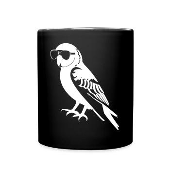 Lustiger Vogel mit Sonnenbrille Cool Bourke's Parak - Tasse einfarbig - Schwarz - Vorne