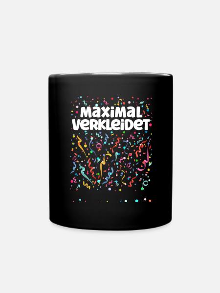 Maximal Verkleidet Kostümersatz Kein Kostüm - Tasse einfarbig - Schwarz