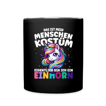 Déguisement Licorne Carnaval Carnaval Carnaval - Mug uni - noir - Devant