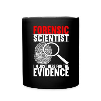 Forensik Forensiker - Tasse einfarbig - Schwarz - Vorne