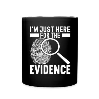 Forensik Forensiker - Tasse einfarbig - Schwarz - Vorne