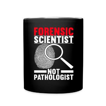 Forensik Forensiker - Tasse einfarbig - Schwarz - Vorne