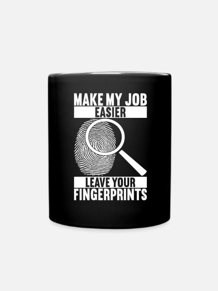 Forensik Forensiker - Tasse einfarbig - Schwarz