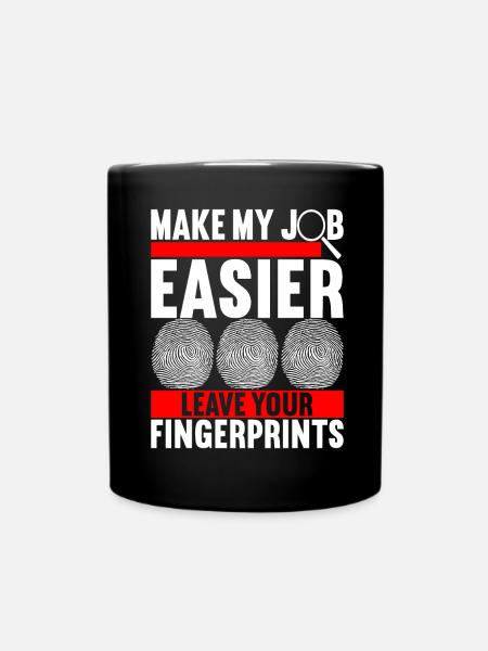 Forensik Forensiker - Tasse einfarbig - Schwarz