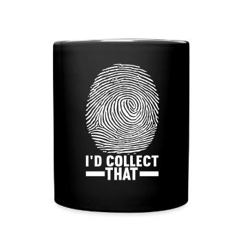 Forensik Forensiker - Tasse einfarbig - Schwarz - Vorne