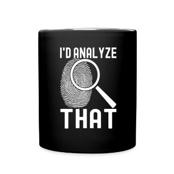 Forensik Forensiker - Tasse einfarbig - Schwarz - Vorne