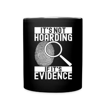 Forensik Forensiker - Tasse einfarbig - Schwarz - Vorne