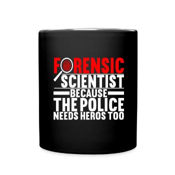 Forensik Forensiker - Tasse einfarbig - Schwarz - Vorne