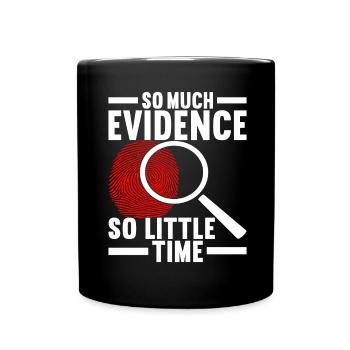 Forensik Forensiker - Tasse einfarbig - Schwarz - Vorne