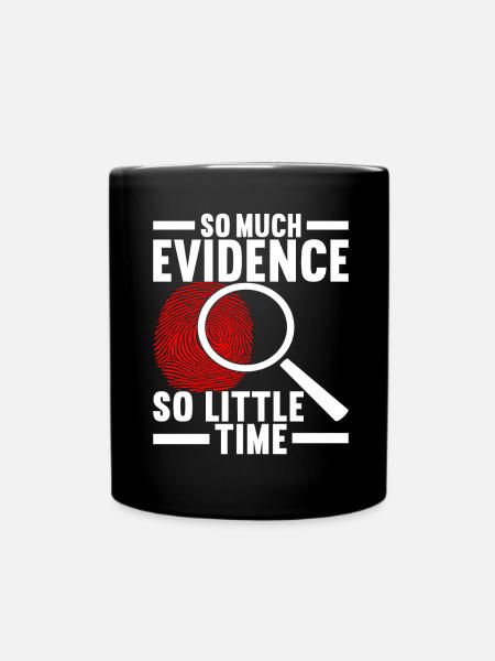Forensik Forensiker - Tasse einfarbig - Schwarz