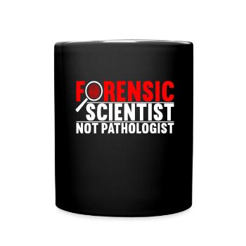 Forensik Forensiker - Tasse einfarbig - Schwarz - Vorne