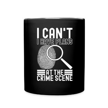 Forensik Forensiker - Tasse einfarbig - Schwarz - Vorne