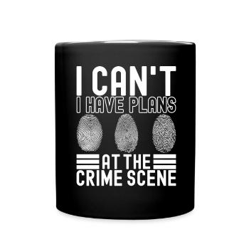 Forensik Forensiker - Tasse einfarbig - Schwarz - Vorne
