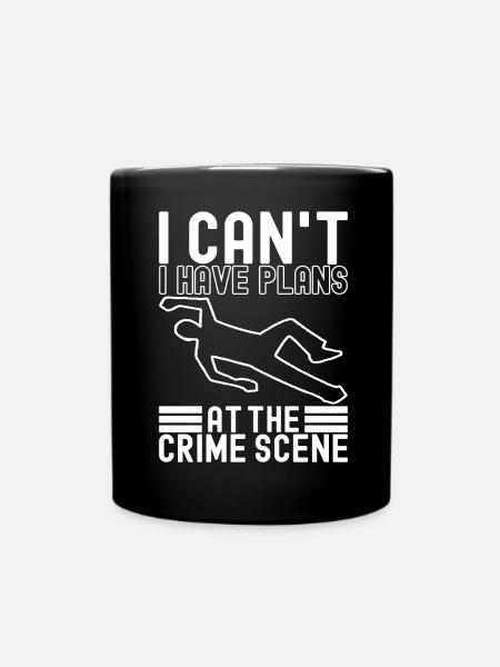 Forensik Forensiker - Tasse einfarbig - Schwarz