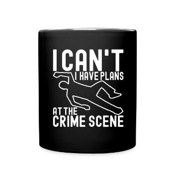 Forensik Forensiker - Tasse einfarbig - Schwarz - Vorne