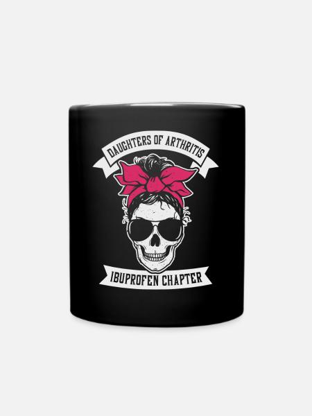 Daugthers of Arthritis Ibuprofen Chapter Biker - Tasse einfarbig - Schwarz