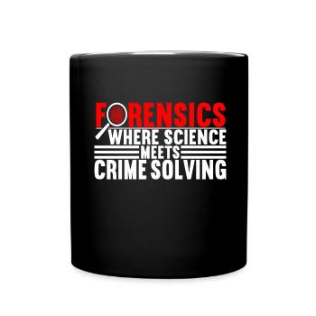 Forensik Forensiker - Tasse einfarbig - Schwarz - Vorne