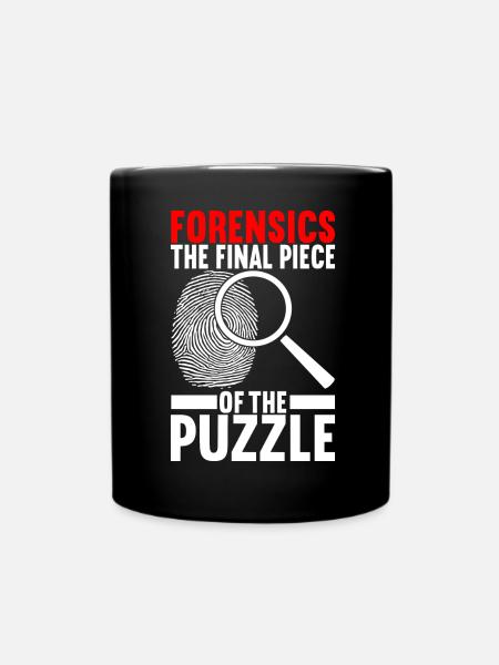 Forensik Forensiker - Tasse einfarbig - Schwarz