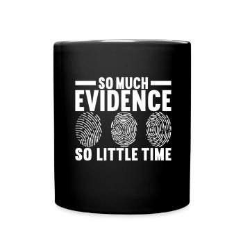 Forensik Forensiker - Tasse einfarbig - Schwarz - Vorne