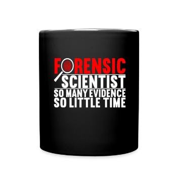 Forensik Forensiker - Tasse einfarbig - Schwarz - Vorne