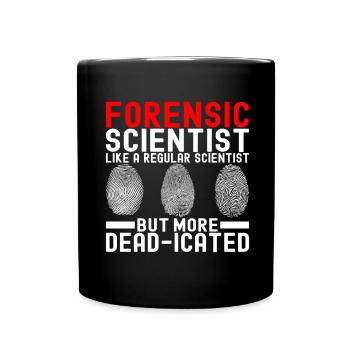 Forensik Forensiker - Tasse einfarbig - Schwarz - Vorne